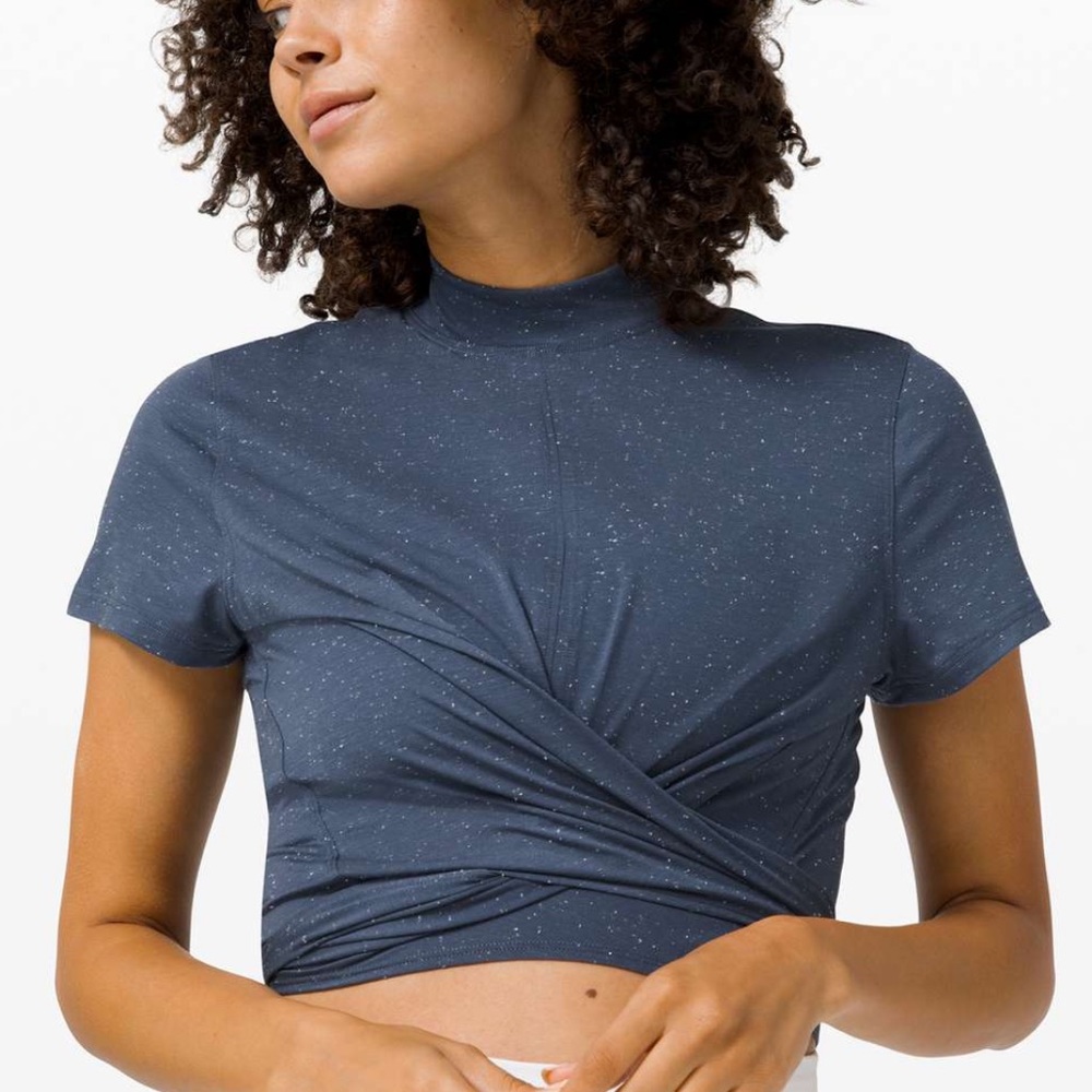 Lululemon Time to Restore Mock Neck Short Sleeve